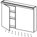Spiegelschrank Alterna format LED plus