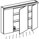 Spiegelschrank Alterna format LED plus