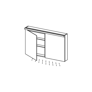 Spiegelschrank Alterna format LED plus
