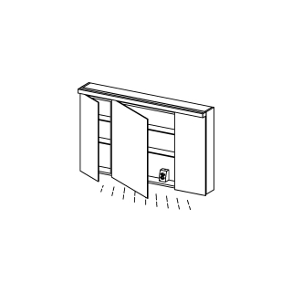 Spiegelschrank Alterna format LED plus