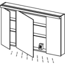 Spiegelschrank Alterna format LED plus