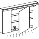 Spiegelschrank Alterna format LED plus