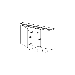 Spiegelschrank Alterna format LED plus