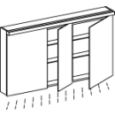 Spiegelschrank Alterna format LED plus