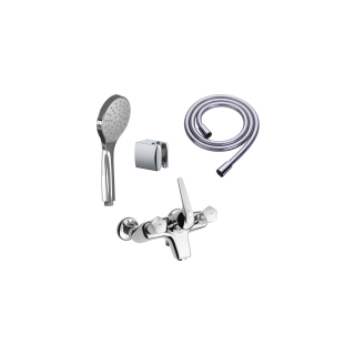 Bademischer-Set KWC Domo.5 Duplex, 1/2" x 3/4"