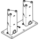 Bodenplatte, für Montage Badebatterien Standmodell