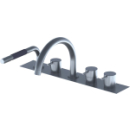 5-Loch, A 200 mm, Einlauf rund, Thermostat