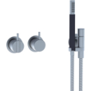 Duschenmischer-Endmontageset,Hebel kurz,Rosetten