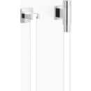 Wandanschlussbogen mit Ventil WaterTube, mit Rose.