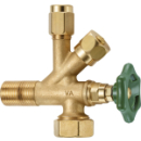 Doppelventil Neoperl Profiline 1/2" x 10 mm, Griff...