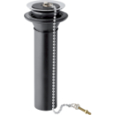 Anschlussstutzen, Siebplatte chrom, Stopfen