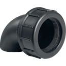 Bogen 90 Grad Geberit PE mit Verschraubung