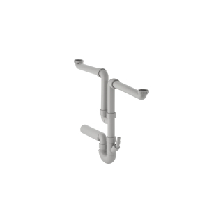 Spültischsifongarnitur, 2teilig, 1½"