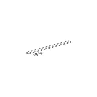 Rost Uniflex Länge 90 cm, Breite 5 cm, zu Duschrinne<br>1424 167 / 173, befliesbar (243.362.00.1)