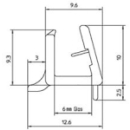 Wasserabweisprofil Duscholux