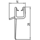 Wasserabweisprofil Duscholux