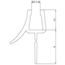 Wasserabweisprofil Duscholux