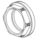 Patronenmutter Ava, M27 x 1, Messing (Z.635.753)