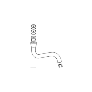Schwenkauslauf 225 mm, Wandbatt.Verso,(K.33.44.23)