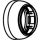 Abdeckring zu Bade- und Duschenmischer, Einlochmischer<br>Wandmischer, Swisstap 2 und<br>Einloch...