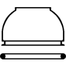 Hebeldeckkappe zu Wandmischer (WI445020100000)