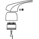 Bedienungshebel mit Schraube, Altmodell bis 1997...