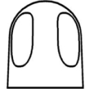 Griff Classic steckbar, blau (WI441300100820)