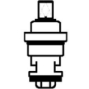 Oberteil Flachventil M 25 x 1,25, für Griff...