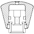 Griff verschraubbar, rot / blau (WI441229000702)