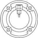 Drückerboden zu Waschtischsteuerung pneumatisch...