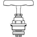 Oberteil mit Handrad ¾" zu...