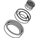 Brausesieb, zu Auszugbrause (WI960373100001)