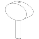 Abdeckplatte zu Bademischer Ovale UP (R0590xxx)