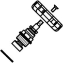 Oberteil ½" mit Handrad zu Gartenventil...