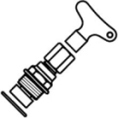 Oberteil ½" mit Steckschlüssel, Siga...