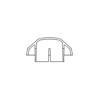 Deckrosette 1", Ø 44,5 mm (WI841060902)