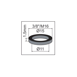 Gummidichtung ?"/ 11 x 15 x 1.5 mm (78 1380 96)