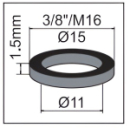 Gummidichtung ?"/ 11 x 15 x 1.5 mm (78 1380 96)