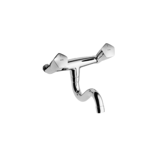 Wandbatterie 1/2", Auslauf unten, A 250 mm, o/Racc