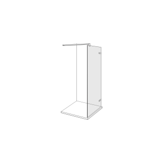 Freistehende Seitenwand Duscholux Walk-in Viva