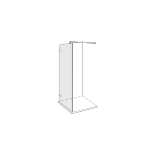 Freistehende Seitenwand Duscholux Walk-in Viva