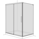 Gleittüre Duscholux Viva