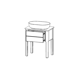 Waschtischmöbel Duravit Luv