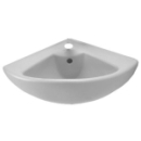 Eckwandbecken Omnia compact/O.novo, Schenkel 42 cm