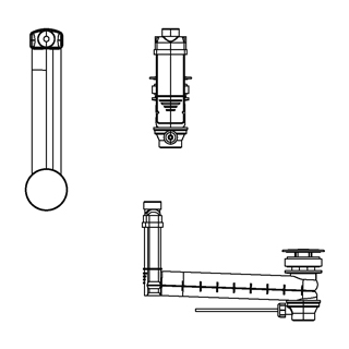 Ab- und Ueberlaufsystem Kaldewei Clou