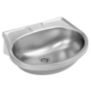 Waschtisch 55 x 45 cm, Siebventil, o/Armaturenloch