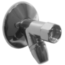 Abstellverschr. 1/2" x 3/4", Ventil schräg