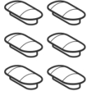 Gummipuffer Set für AquaClean Mera<br>4...