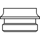 Ventilsitz M 15 x 1,25, Chromstahl<br>(WI961380000003)