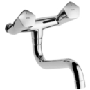 Wandbatt. AD 120 mm, Auslauf unten, A 250, o/Racc.